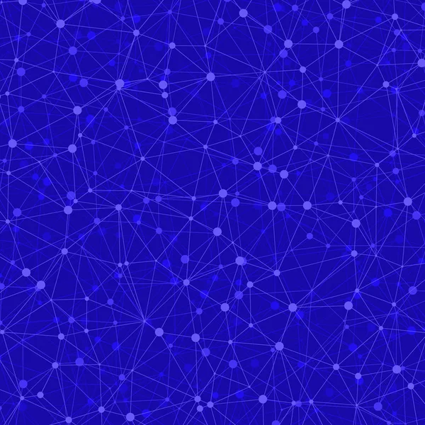 Абстрактный Синий Низкополигональная Сетка Генеративного Искусства Фоновая Иллюстрация — стоковый вектор