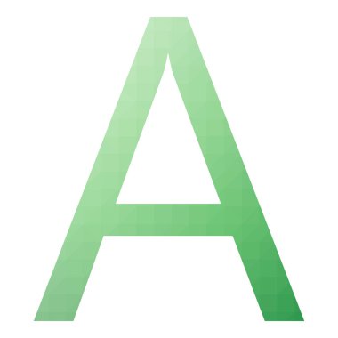 Bir Char Soyut Üçgenleştirme Gradyan Üretici Sanat karakteri çizimi