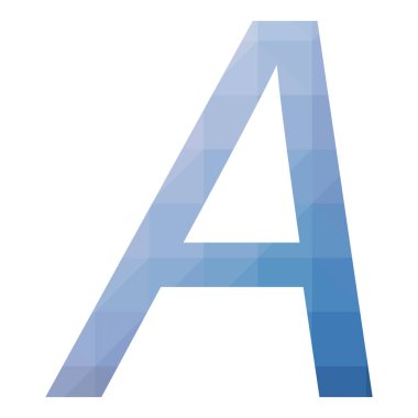 Bir Char Soyut Üçgenleştirme Gradyan Üretici Sanat karakteri çizimi