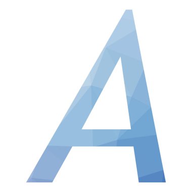 Bir Char Soyut Üçgenleştirme Gradyan Üretici Sanat karakteri çizimi