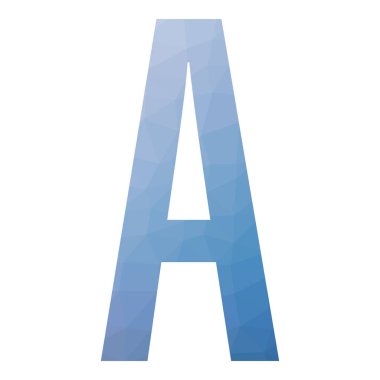 Bir Char Soyut Üçgenleştirme Gradyan Üretici Sanat karakteri çizimi