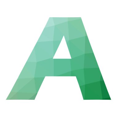 Bir Char Soyut Üçgenleştirme Gradyan Üretici Sanat karakteri çizimi