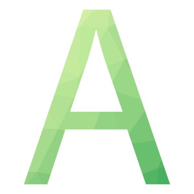 Bir Char Soyut Üçgenleştirme Gradyan Üretici Sanat karakteri çizimi