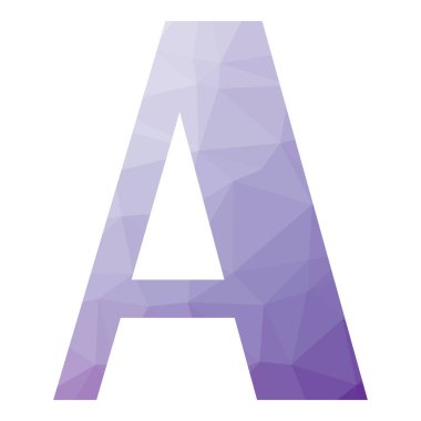 Bir Char Soyut Üçgenleştirme Gradyan Üretici Sanat karakteri çizimi