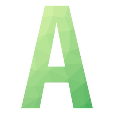 Bir Char Soyut Üçgenleştirme Gradyan Üretici Sanat karakteri çizimi