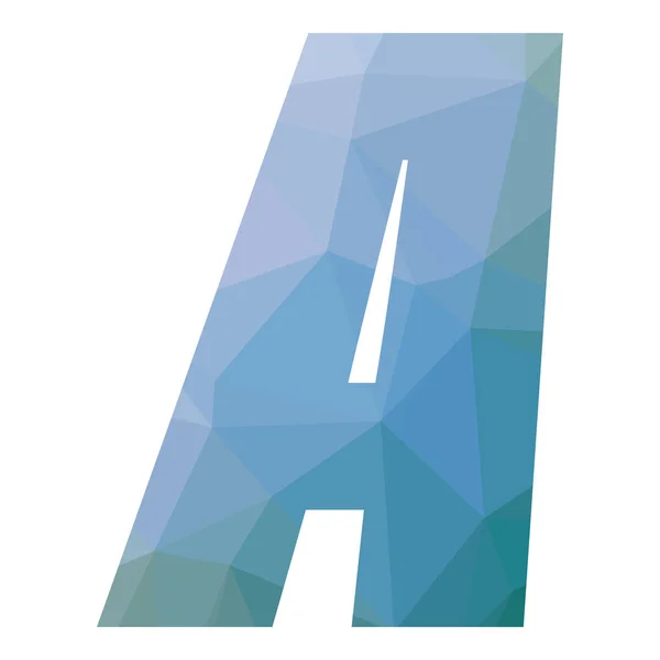 Znak Abstrakt Trianglify Gradient Generative Art Znak Ilustrace — Stockový vektor