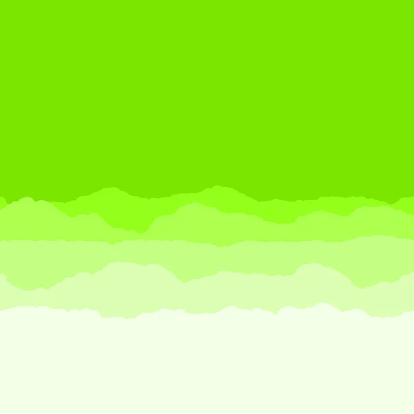 Elvont Zöld Szín Felhők Generatív Művészet Háttér Illusztráció — Stock Vector