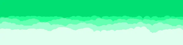 Astratto Verde Colore Nuvole Cielo Generativo Arte Sfondo Illustrazione — Vettoriale Stock