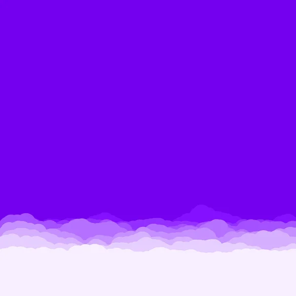 Abstract Purple Color Clouds Sky Generative Art Background Illustration — Stockový vektor