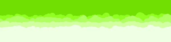 Abstract Green Color Clouds Sky Generative Art Background Illustration — Stockový vektor