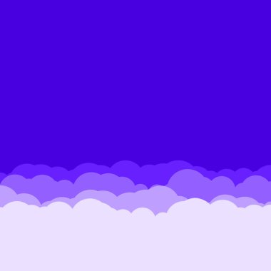 soyut mor renk bulutlar gökyüzü üretken sanat arkaplan illüstrasyonu 