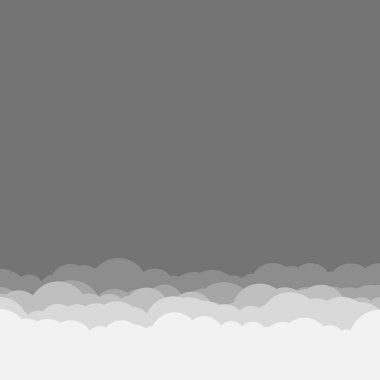 Soyut Renk Bulutu Gökyüzü Üretken Sanat arkaplan illüstrasyonu