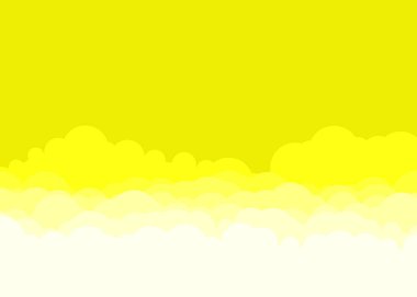 Soyut Renk Bulutu Gökyüzü Üretken Sanat arkaplan illüstrasyonu