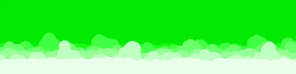 Abstrakte Grüne Farbe Wolken Himmel Generative Kunst Hintergrund Illustration — Stockvektor