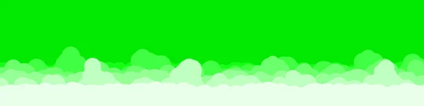 Abstracto Color Verde Nubes Cielo Arte Generativo Fondo Ilustración — Vector de stock