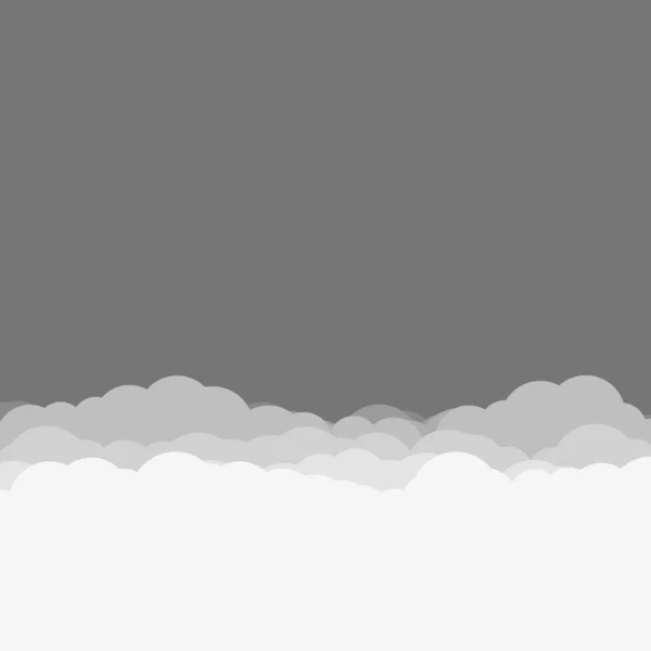 Astratto Colore Nuvole Cielo Arte Generativa Sfondo Illustrazione — Vettoriale Stock