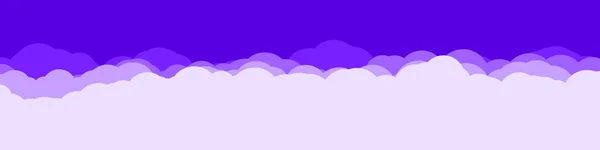 Abstrato Roxo Cor Nuvens Céu Arte Generativa Fundo Ilustração — Vetor de Stock