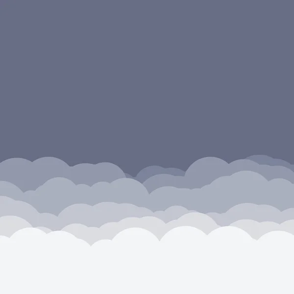 Abstrato Cor Nuvens Céu Arte Gerativa Fundo Ilustração — Vetor de Stock
