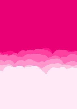 soyut pembe bulutlar gökyüzü üretken sanat arkaplanı çizimi
