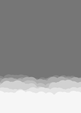 Soyut Renk Bulutu Gökyüzü Üretken Sanat arkaplan illüstrasyonu