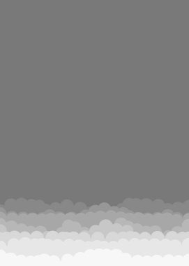 Soyut Renk Bulutu Gökyüzü Üretken Sanat arkaplan illüstrasyonu