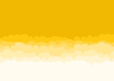 Soyut Renk Bulutu Gökyüzü Üretken Sanat arkaplan illüstrasyonu