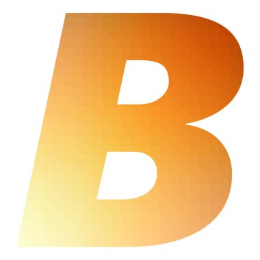 B char Soyut Üçgen Gradyan Üretici Sanat karakteri çizimi