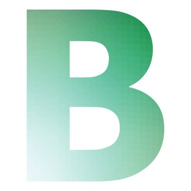 B char Soyut Üçgen Gradyan Üretici Sanat karakteri çizimi