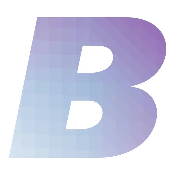 B文字要約三角形のグラデーション世代別アートキャラクターイラスト — ストックベクタ