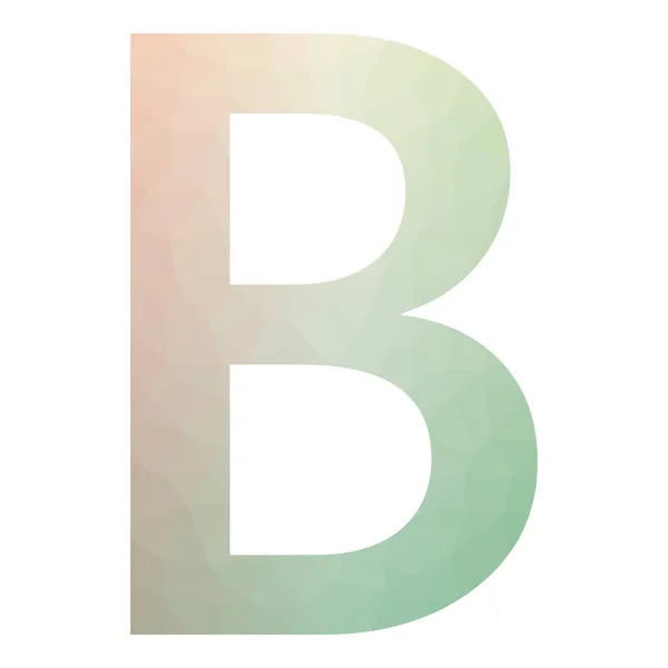 B文字要約三角形のグラデーション世代別アートキャラクターイラスト — ストックベクタ