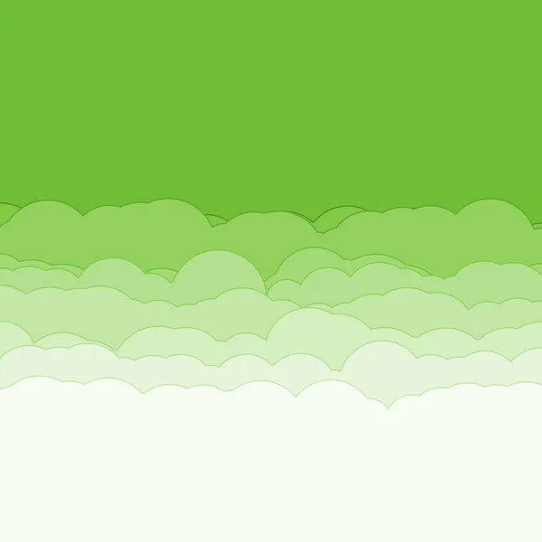 Abstrakte Bunte Wolken Himmel Generative Kunst Hintergrund Illustration — Stockvektor