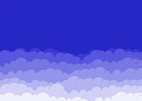 Abstracto Nubes Colores Cielo Arte Generativo Fondo Ilustración — Vector de stock