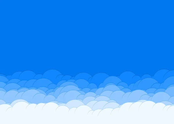 Abstrakte Bunte Wolken Himmel Generative Kunst Hintergrund Illustration — Stockvektor