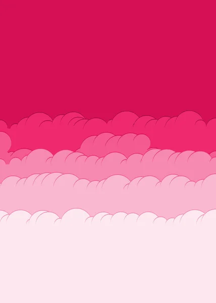 Abstrakte Bunte Wolken Himmel Generative Kunst Hintergrund Illustration — Stockvektor