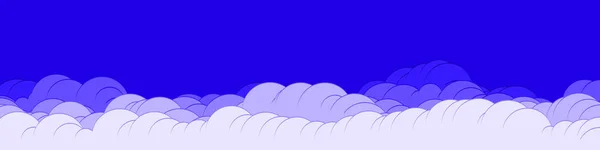 Abstrato Nuvens Coloridas Céu Arte Generativa Fundo Ilustração — Vetor de Stock