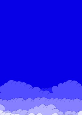 soyut renkli bulutlar gökyüzü üretken sanat arkaplanı çizimi 