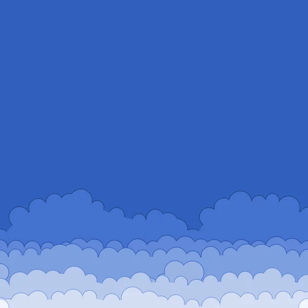 抽象カラフルな雲 スカイジェネラティブアート背景イラスト — ストックベクタ