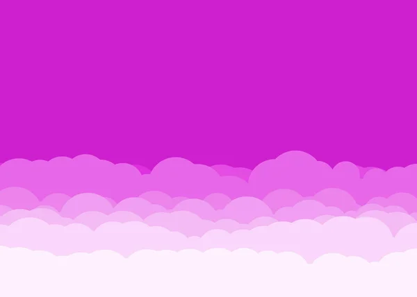 Abstrakte Bunte Wolken Himmel Generative Kunst Hintergrund Illustration — Stockvektor