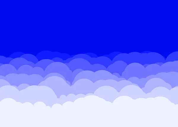 Abstrakte Bunte Wolken Himmel Generative Kunst Hintergrund Illustration — Stockvektor