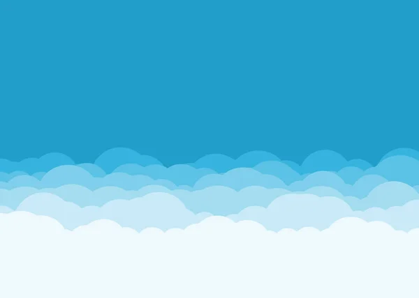 Abstrakte Bunte Wolken Himmel Generative Kunst Hintergrund Illustration — Stockvektor