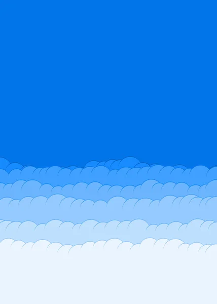 Abstracto Nubes Colores Cielo Arte Generativo Fondo Ilustración — Archivo Imágenes Vectoriales