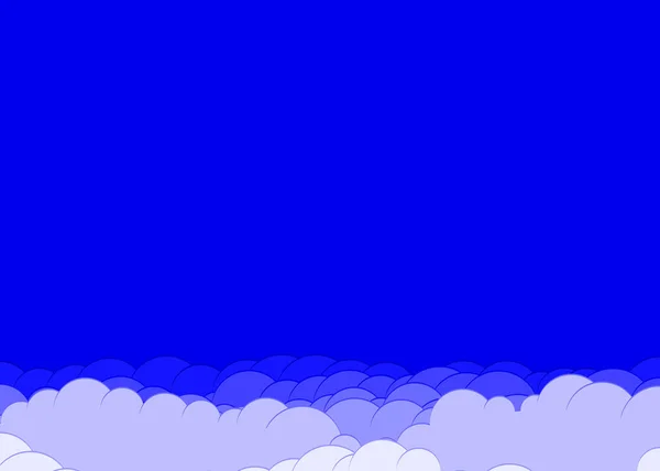 Abstraktní Barevné Mraky Nebe Generativní Umění Pozadí Ilustrace — Stockový vektor