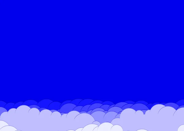 Abstrakte Bunte Wolken Himmel Generative Kunst Hintergrund Illustration — Stockvektor