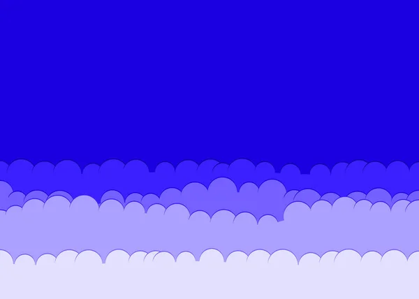 Illustration Vectorielle Fond Abstraite Des Nuages — Image vectorielle