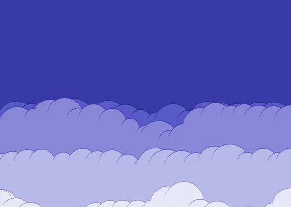 Abstrato Nuvens Fundo Vetor Ilustração — Vetor de Stock