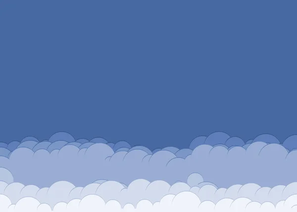 Abstrato Nuvens Fundo Vetor Ilustração — Vetor de Stock