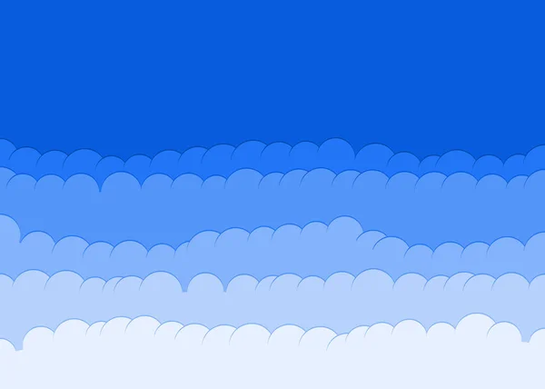 Abstrakte Wolken Hintergrund Vektor Illustration — Stockvektor