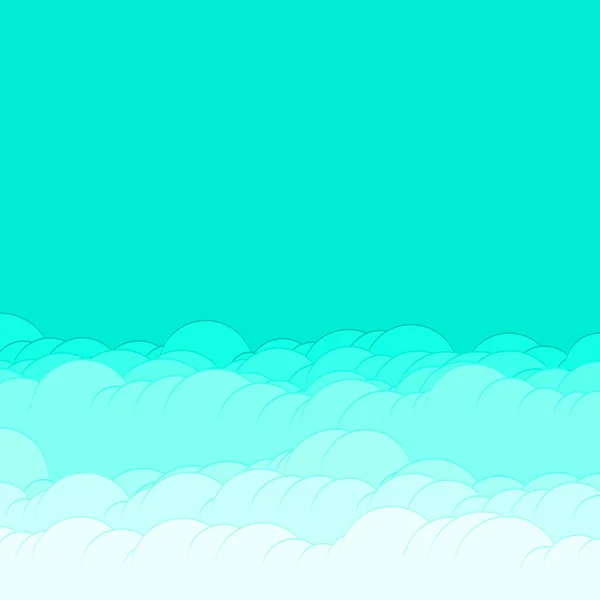 Abstrato Nuvens Fundo Vetor Ilustração — Vetor de Stock