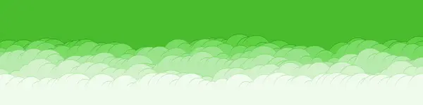 Abstrato Cor Verde Nuvens Céu Arte Generativa Fundo Ilustração — Vetor de Stock