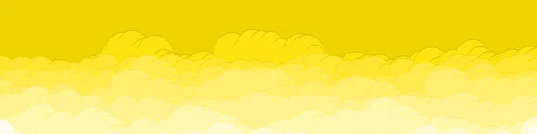 Abstrakte Bunte Wolken Himmel Generative Kunst Hintergrund Illustration — Stockvektor